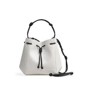 NWOT Von Holzhausen The Mini Bucket Crossbody Bag White/Black
